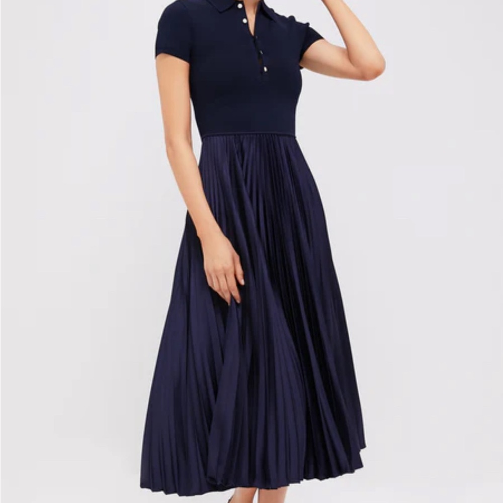 Polo Ralph Lauren Tuckernuck Hunter Navy Short Sleeve Day Dress Sz Large NWT